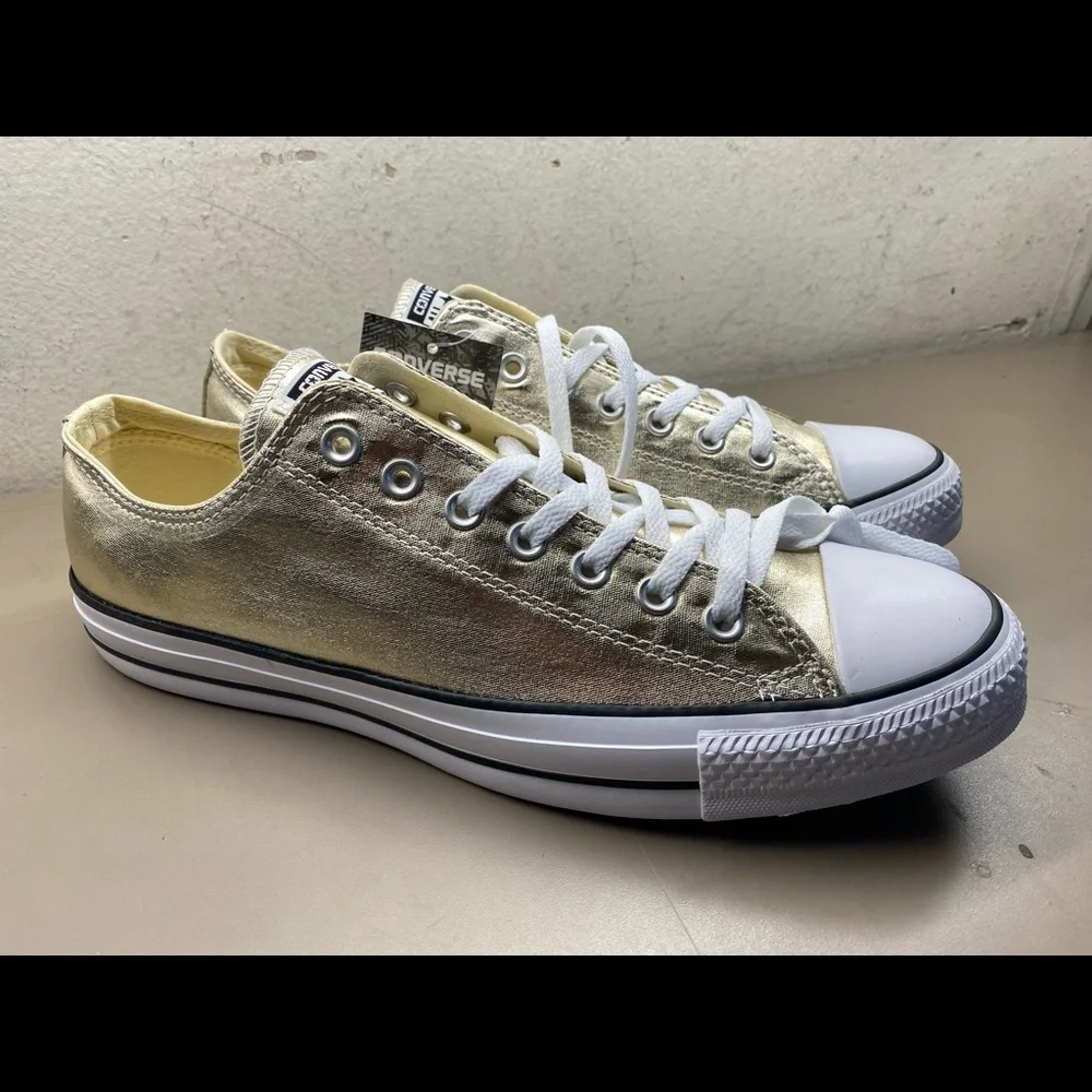 New Unisex Converse All Star CTAS Ox Light Gold/White 153181F Men 11/Women 13 - Picture 1 of 5